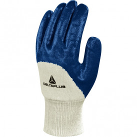 Gant nitrile dos aéré poignet tricot élastique