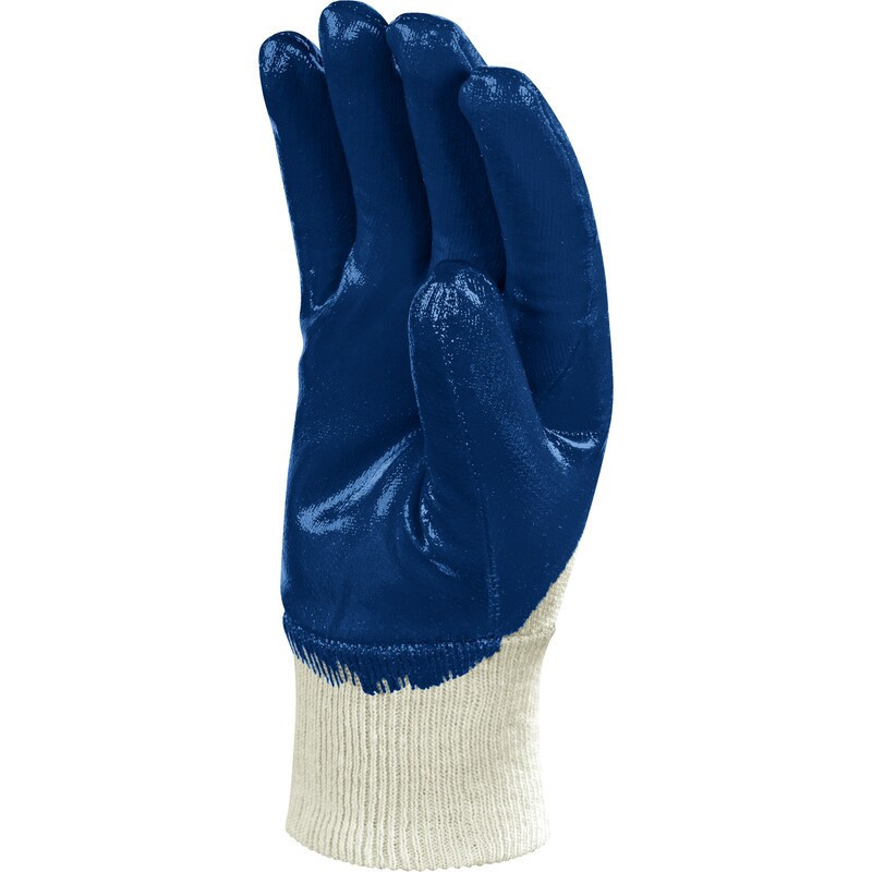 Gant nitrile dos aéré poignet tricot élastique