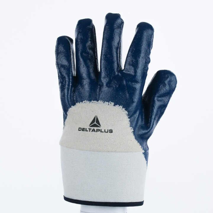 Gant nitrile dos aéré manchette toile 6 cm