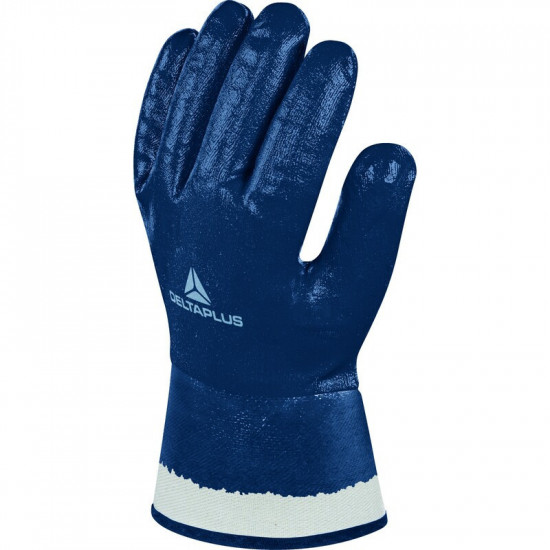Gant tout enduit nitrile - manchette toile 6 cm NI175