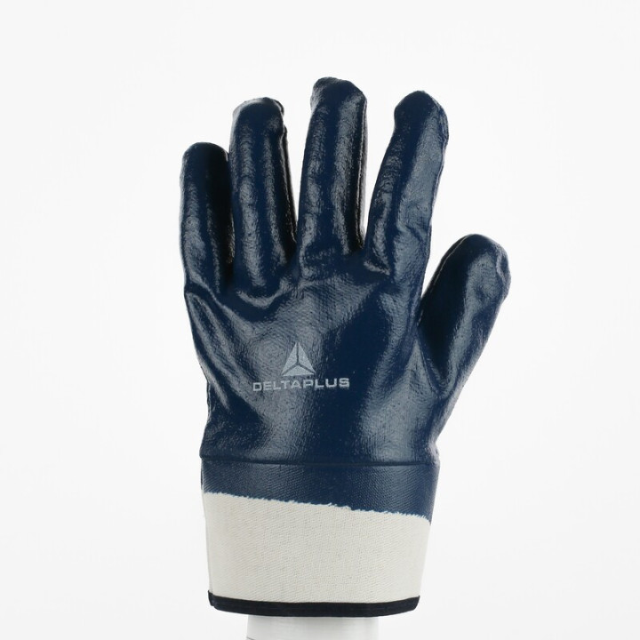 Gant tout enduit nitrile - manchette toile 6 cm NI175