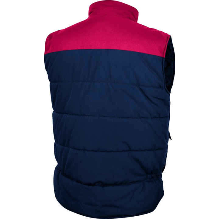Gilet matelassé chaud multi-poches hiver avec protège reins