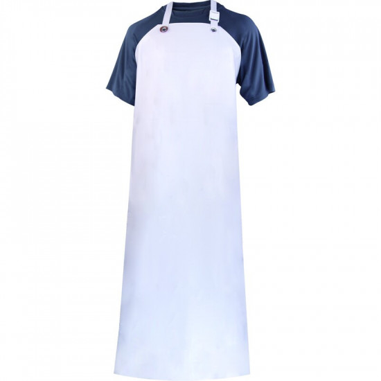 Tablier en nitrile et pvc blanc