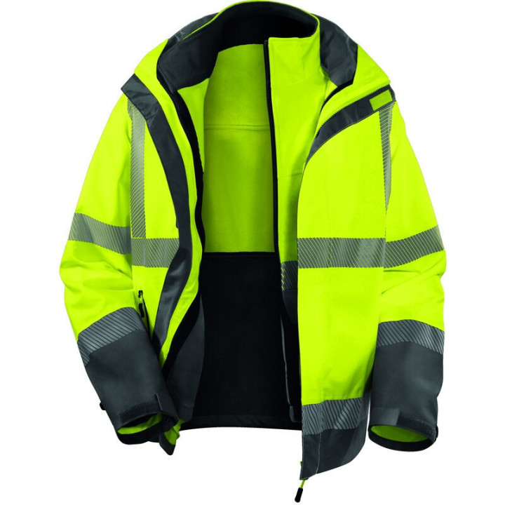 Parka imper-respirante à haute visibilité