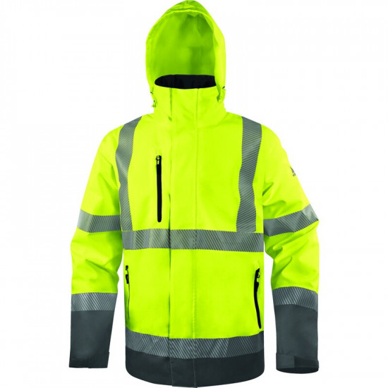 Parka imper-respirante à haute visibilité