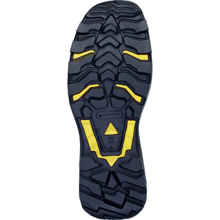 Chaussures hautes cuir pleine fleur