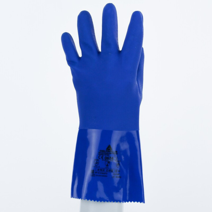 Gant pétrolier PVC résistant aux hydrocarbures longueur 30cm