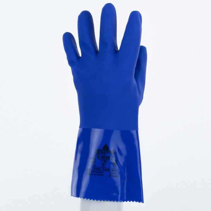 Gant pétrolier PVC résistant aux hydrocarbures longueur 30cm