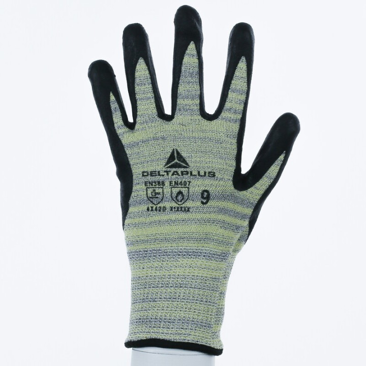 Gant tricot heatnocut® - paume enduite mousse de nitrile - jauge 13