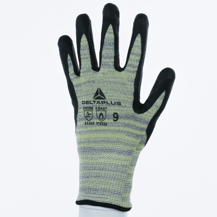 Gant tricot heatnocut® - paume enduite mousse de nitrile - jauge 13