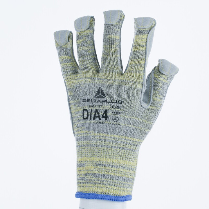 Gant anti-coupure tricot Taeki® 5 - paume croûte de bovin