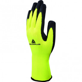 Gant tricot polyester paume enduite mousse latex