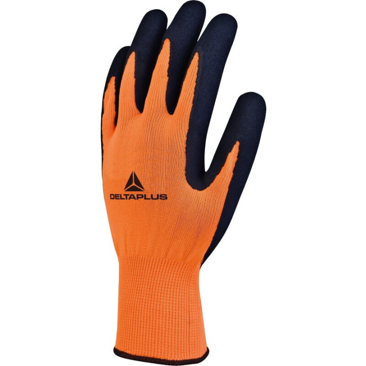 Gant tricot polyester paume enduite mousse latex