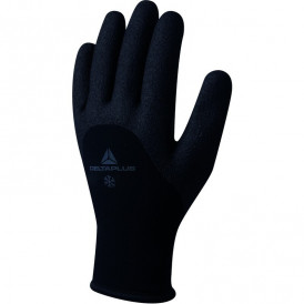 Gant tricot acrylique polyamide paume doigts et mi-dos enduit