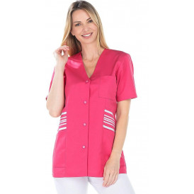 Tunique femme manches courtes en Tencel® – Confort et élégance professionnelle (2)