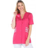 Tunique femme manches courtes en Tencel® – Confort et élégance professionnelle