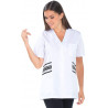 Tunique femme manches courtes en Tencel® – Confort et élégance professionnelle
