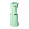 Blouse femme CAROLINE MOLINEL sans manches col rond avec poches contrastées