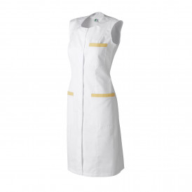 Blouse femme CAROLINE MOLINEL sans manches col rond avec poches contrastées