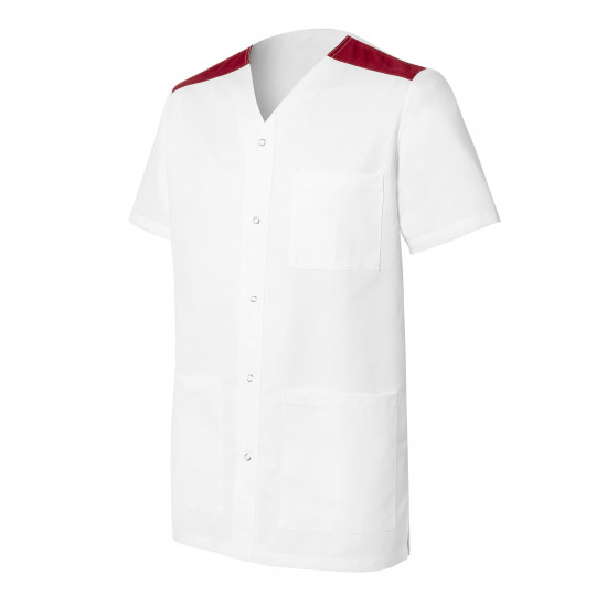 Tunique homme MOLINEL VALENTIN manches courtes col V bicolore
