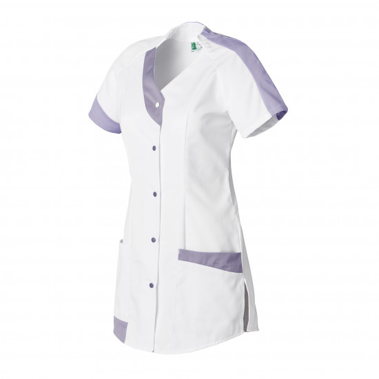 Tunique femme MOLINEL ANNA manches courtes col V bicolore