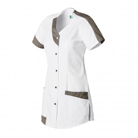 Tunique femme MOLINEL ANNA manches courtes col V bicolore