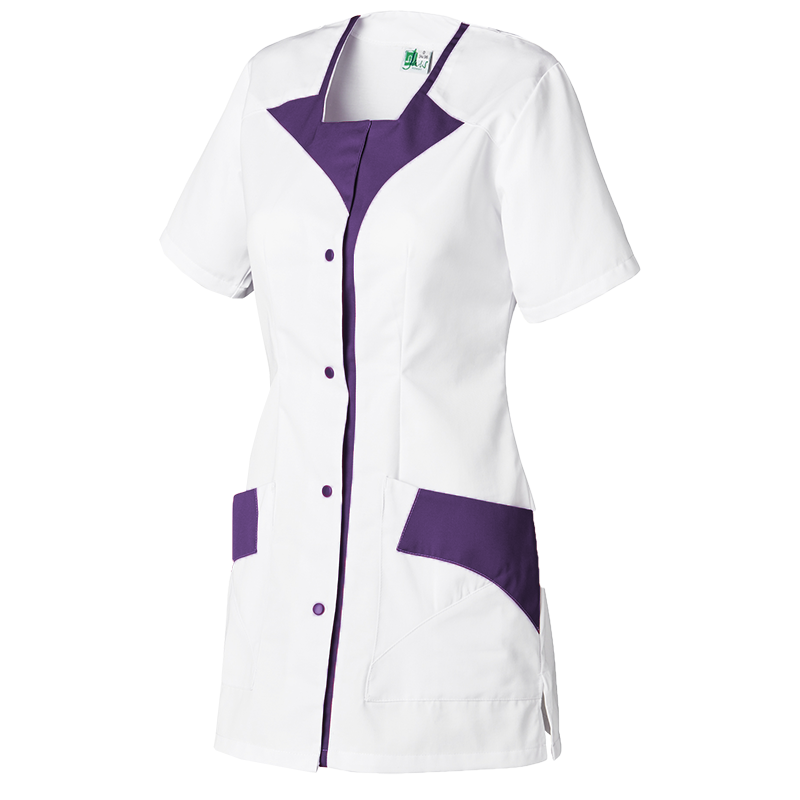 Tunique femme MOLINEL ROMMY col carré bicolore avec poches téléphone et stylo