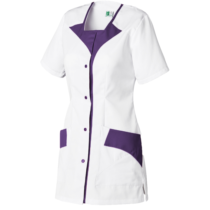 Tunique médicale femme ROMMY MOLINEL col carré avec poches