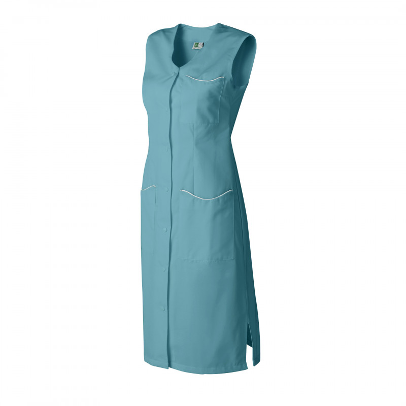 Blouse femme sans manches LAURENE MOLINEL coloris contrastés avec poches