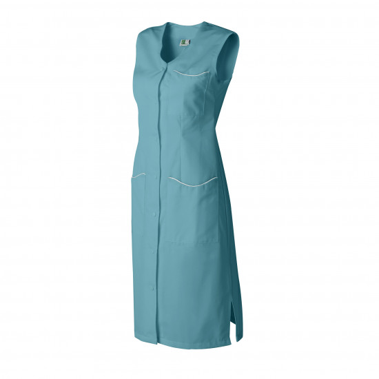 Blouse femme sans manches LAURENE MOLINEL coloris contrastés avec poches