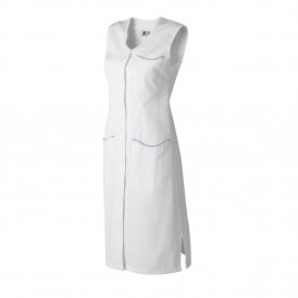 Blouse femme sans manches LAURENE MOLINEL coloris contrastés avec poches (2)