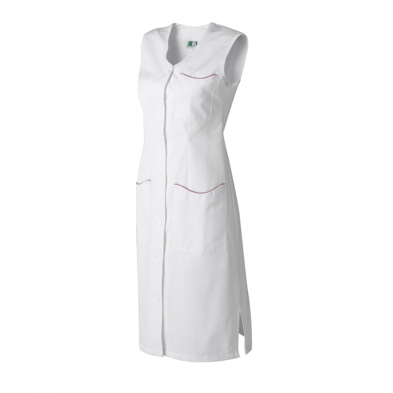 Blouse femme sans manches LAURENE MOLINEL coloris contrastés avec poches
