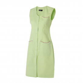 Blouse femme sans manches LAURENE MOLINEL coloris contrastés avec poches