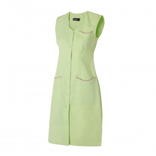 Blouse femme sans manches LAURENE MOLINEL coloris contrastés avec poches