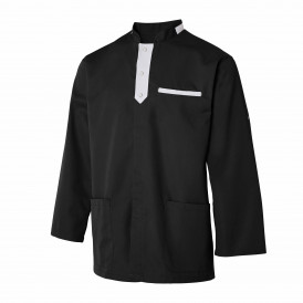 Tunique homme MOLINEL ALBAN col officier manches transformables contrastées