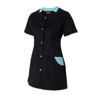 Tunique médicale femme ROXIE bicolore col fantaisie