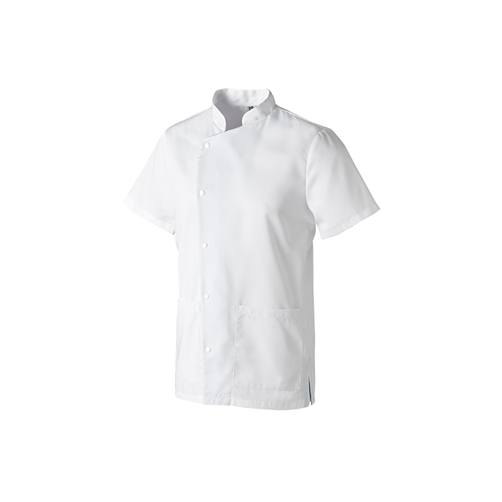 Tunique médicale homme JULES col officier manches courtes