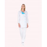 Tunique JULIA REMI CONFECTION blanc et déclinaisons sans manches longues