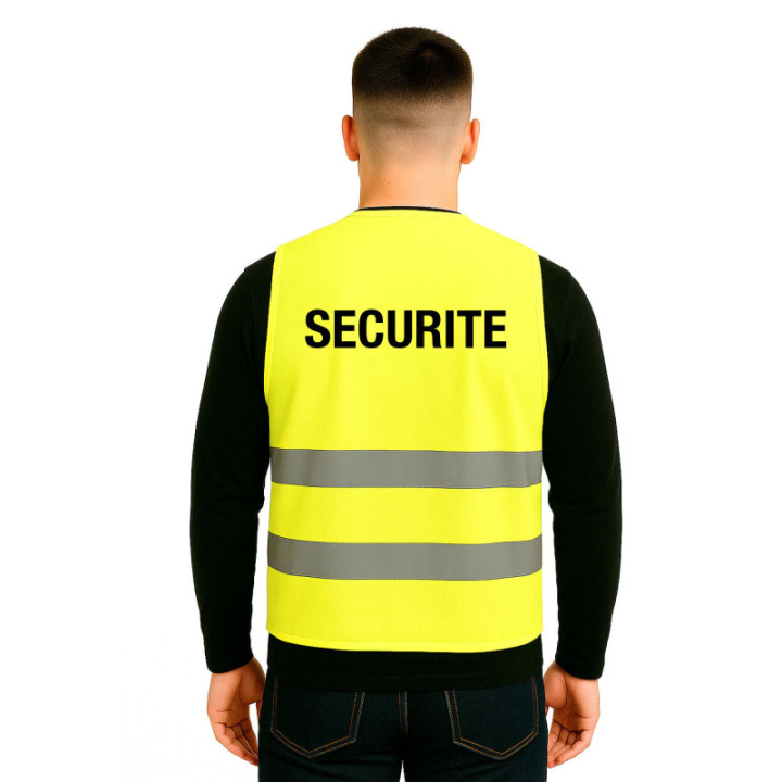 Gilet fluo haute visibilité sécurité EN ISO 20471 pro