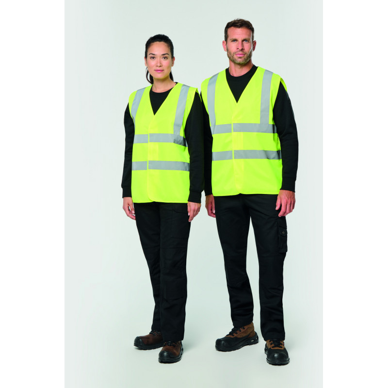 Gilet adulte haute visibilité unisexe – Sécurité et confort au travail