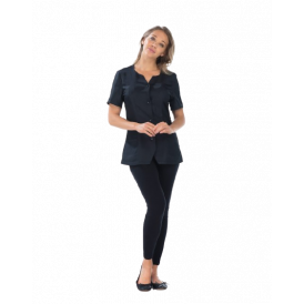 Tunique femme MARIE – Manches courtes, poches fonctionnelles (2)