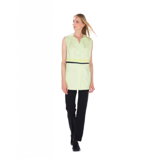 Tunique LOU MC REMI CONFECTION blanc/rose manches courtes