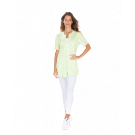 Tunique femme satin – Fermeture par pressions sous patte