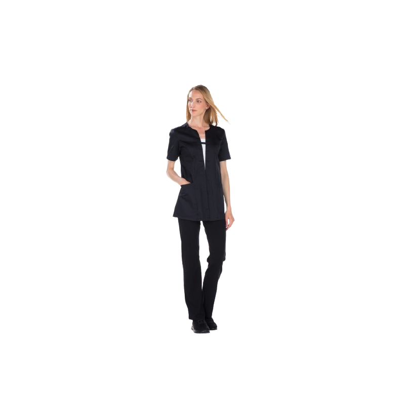 Tunique femme satin – Fermeture par pressions sous patte