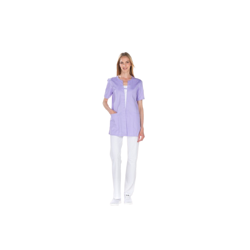 Tunique femme satin – Fermeture par pressions sous patte