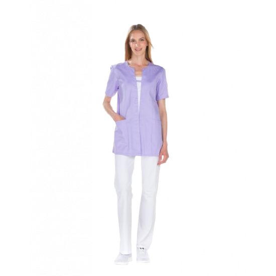 Tunique femme satin – Fermeture par pressions sous patte