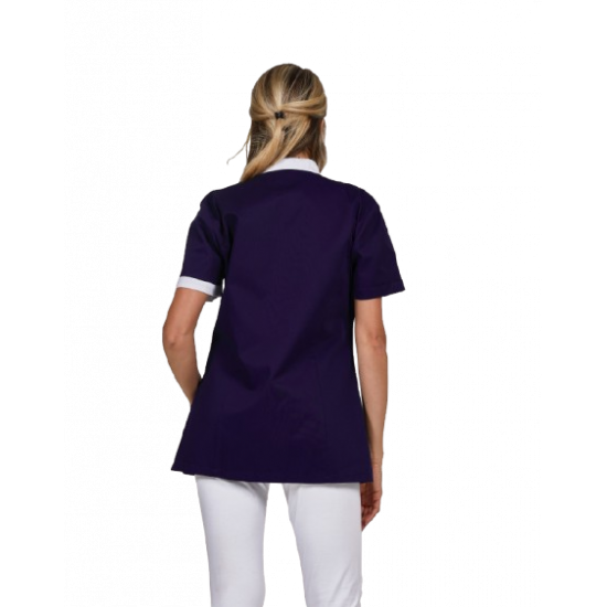 Tunique professionnelle TARA coupe ajustée et fermeture ZIP pratique