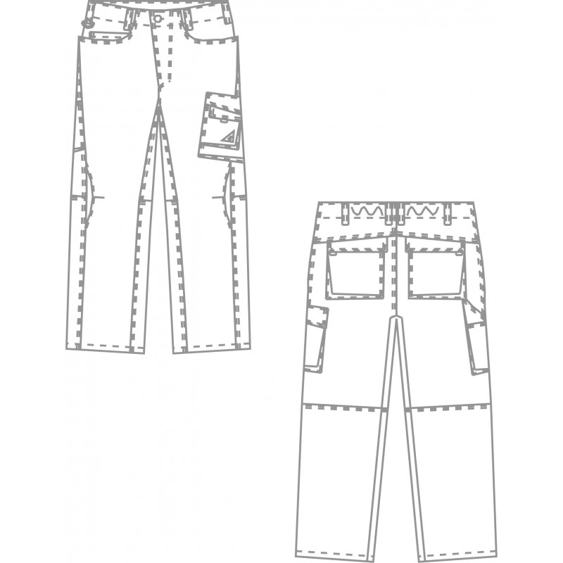 Pantalon de travail ergonomique homme BP multipoches