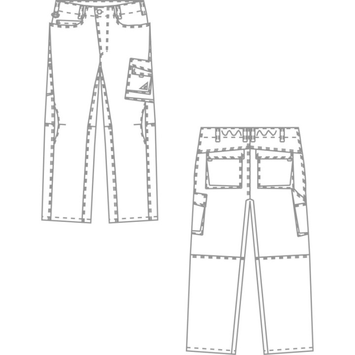 Pantalon de travail ergonomique homme BP multipoches