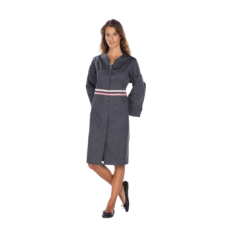 Blouse médicale femme manches transformables col fantaisie